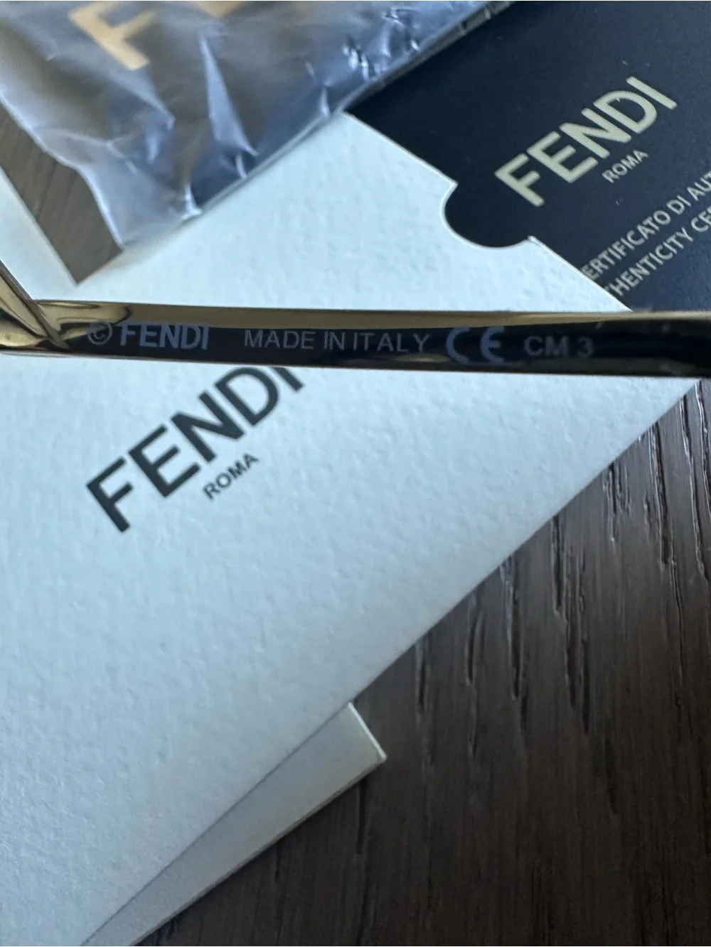 Fendi FF 0060/S Iridia Crystal Cat Eye Sunglasses Full Set Box Auth Card